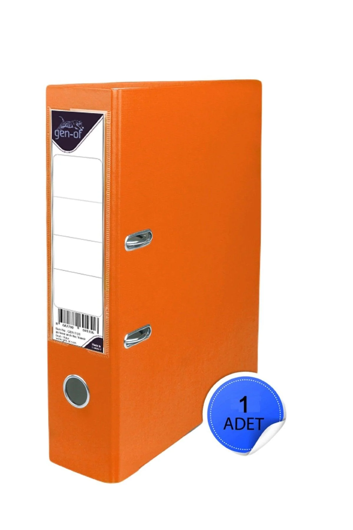 Wide A4 plastic folder in orange for secure document storage