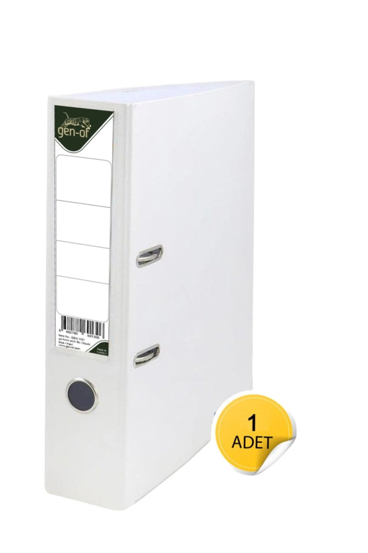 Wide White Plastic Filing Folder for A4 Documents