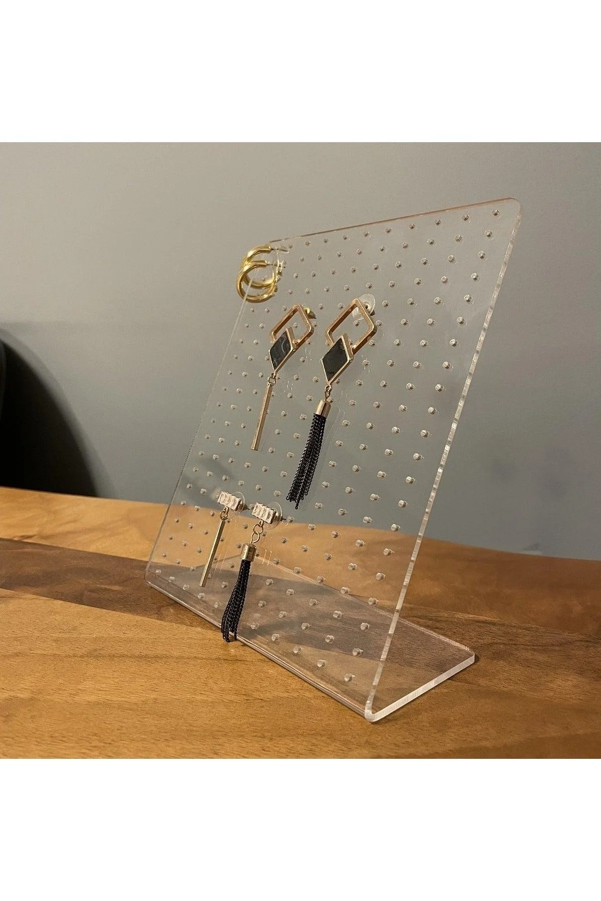 Acrylic jewelry and accessories stand 14 x 23 cm