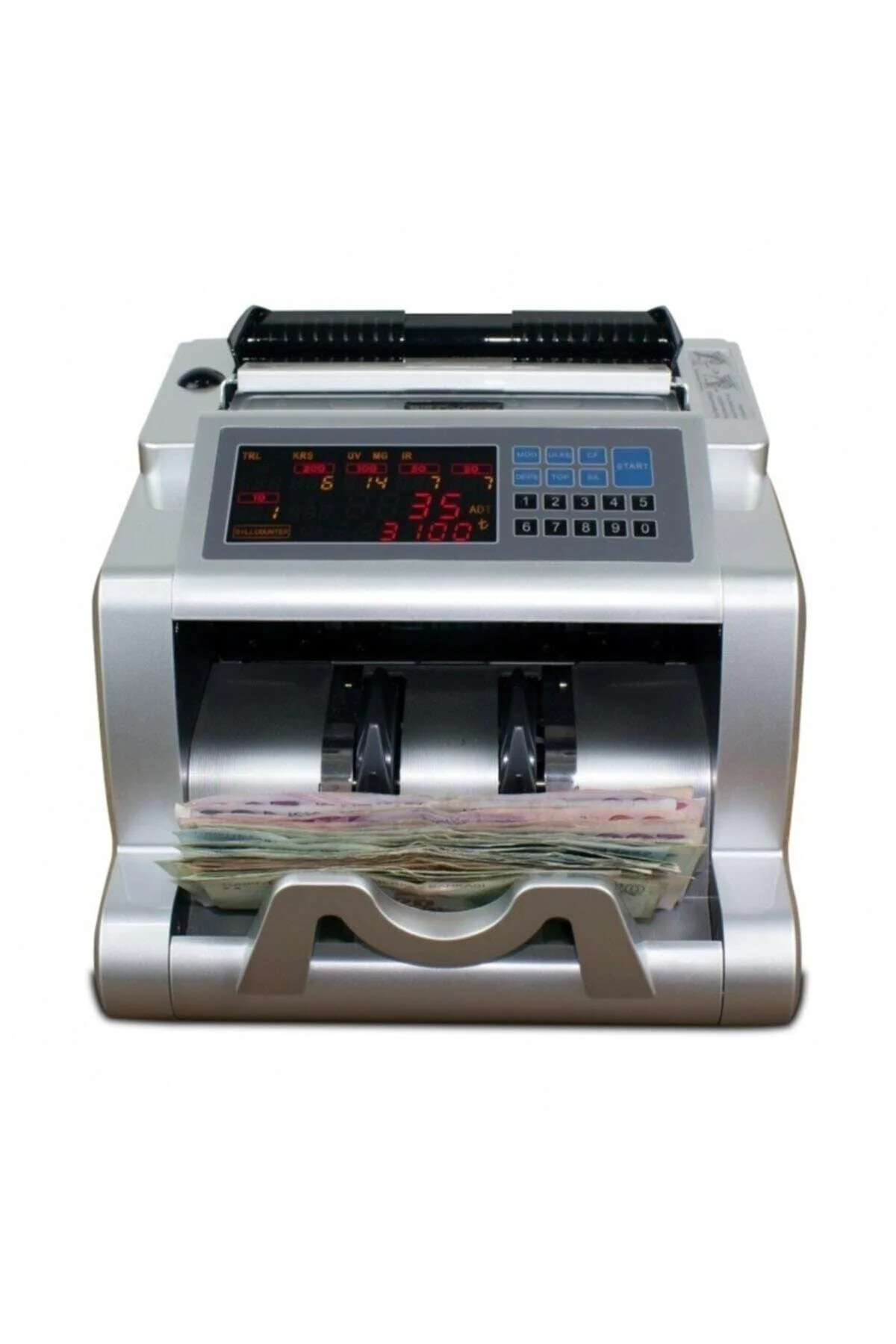 Heavy-duty money counting machine for efficient cash handling
