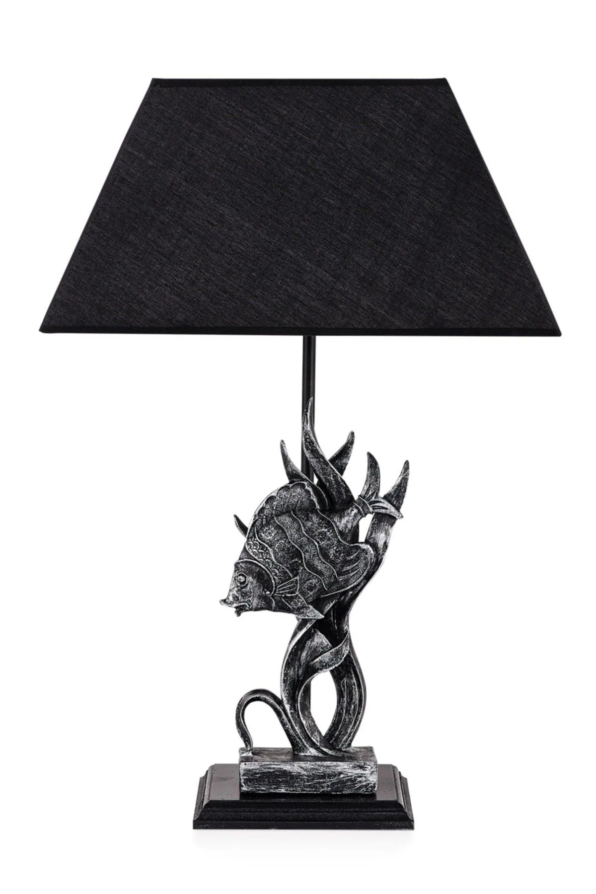 Silver and black plywood lamp shade with E27 socket, CE certified