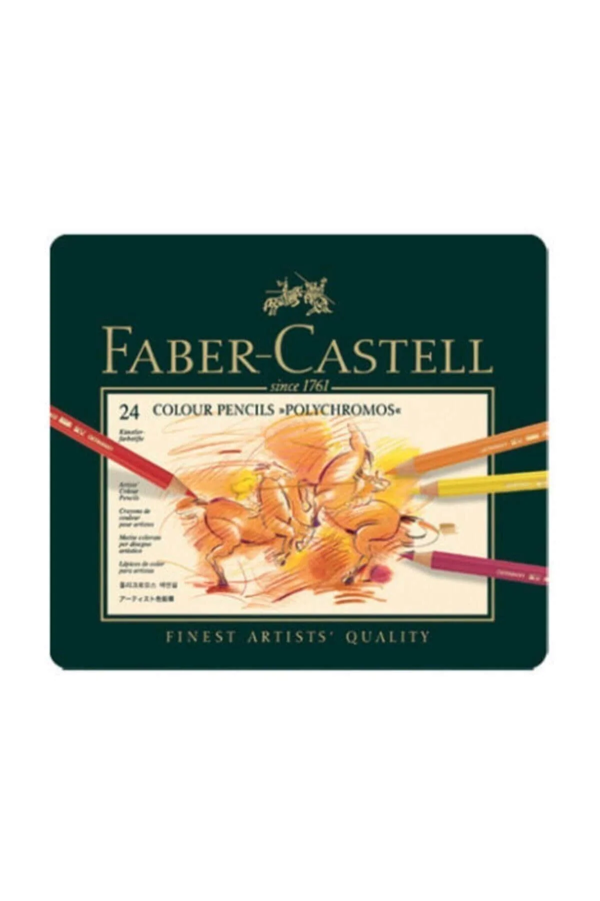 24-color Polychromos dry paint set
