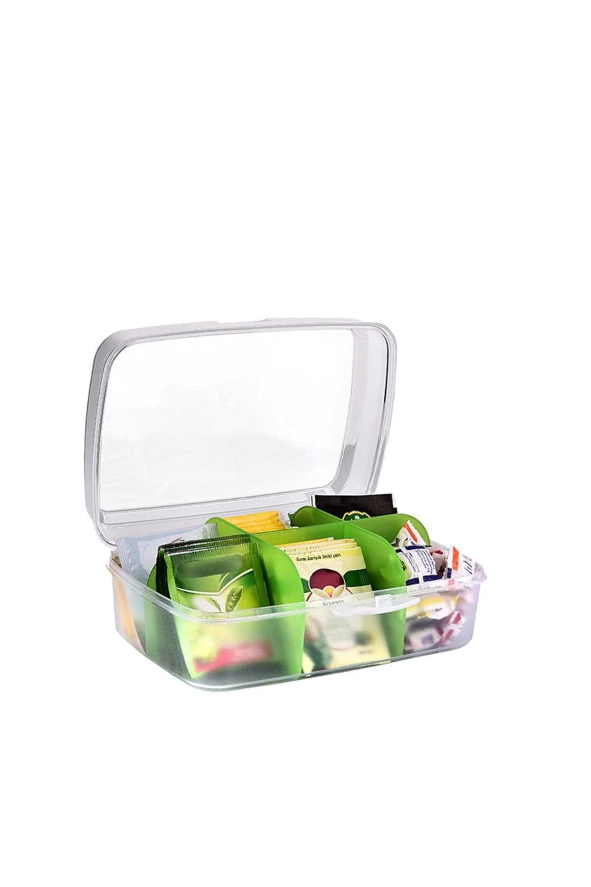 Compact Tea Bag Storage Box 14x21x8 cm