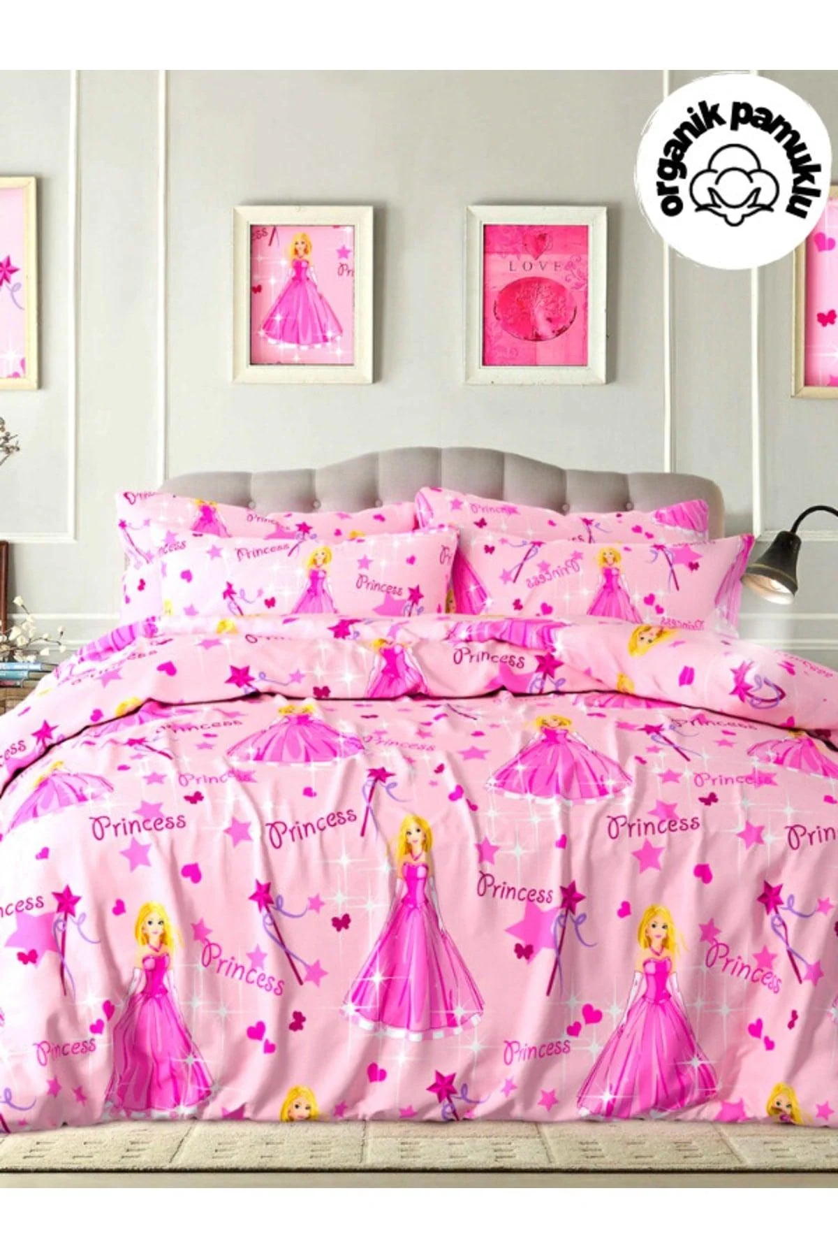 Single Size Princess Pattern Duvet Cover Set