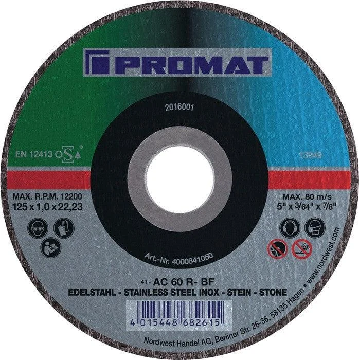 Universal cutting disc for metal and stone