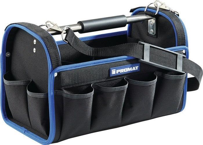 Durable nylon tool case with multiple storage pockets