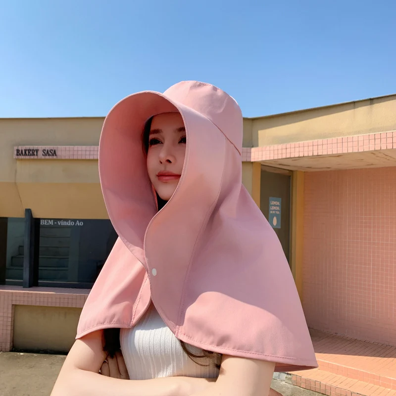 Protective Sun Hat with Neck Shawl