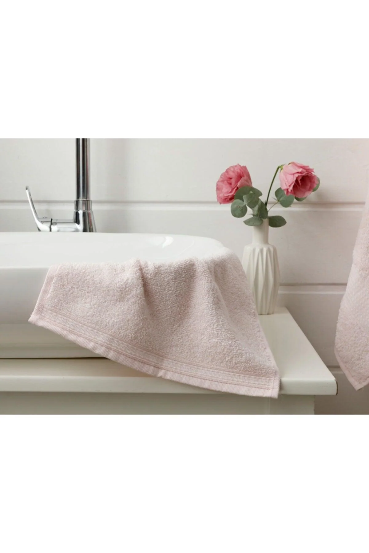 100% cotton hand towel 30x30 cm in pink