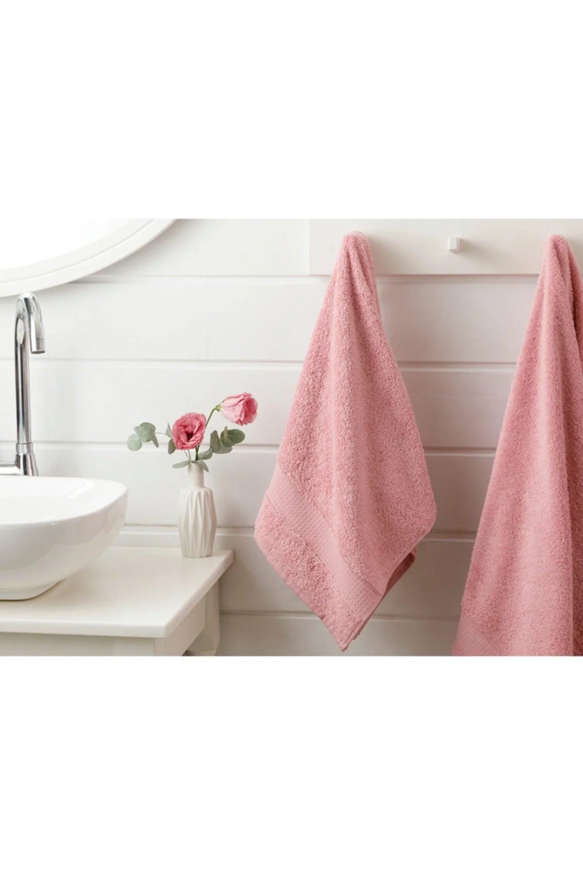 Light Rose Face Towel – 50×90 cm