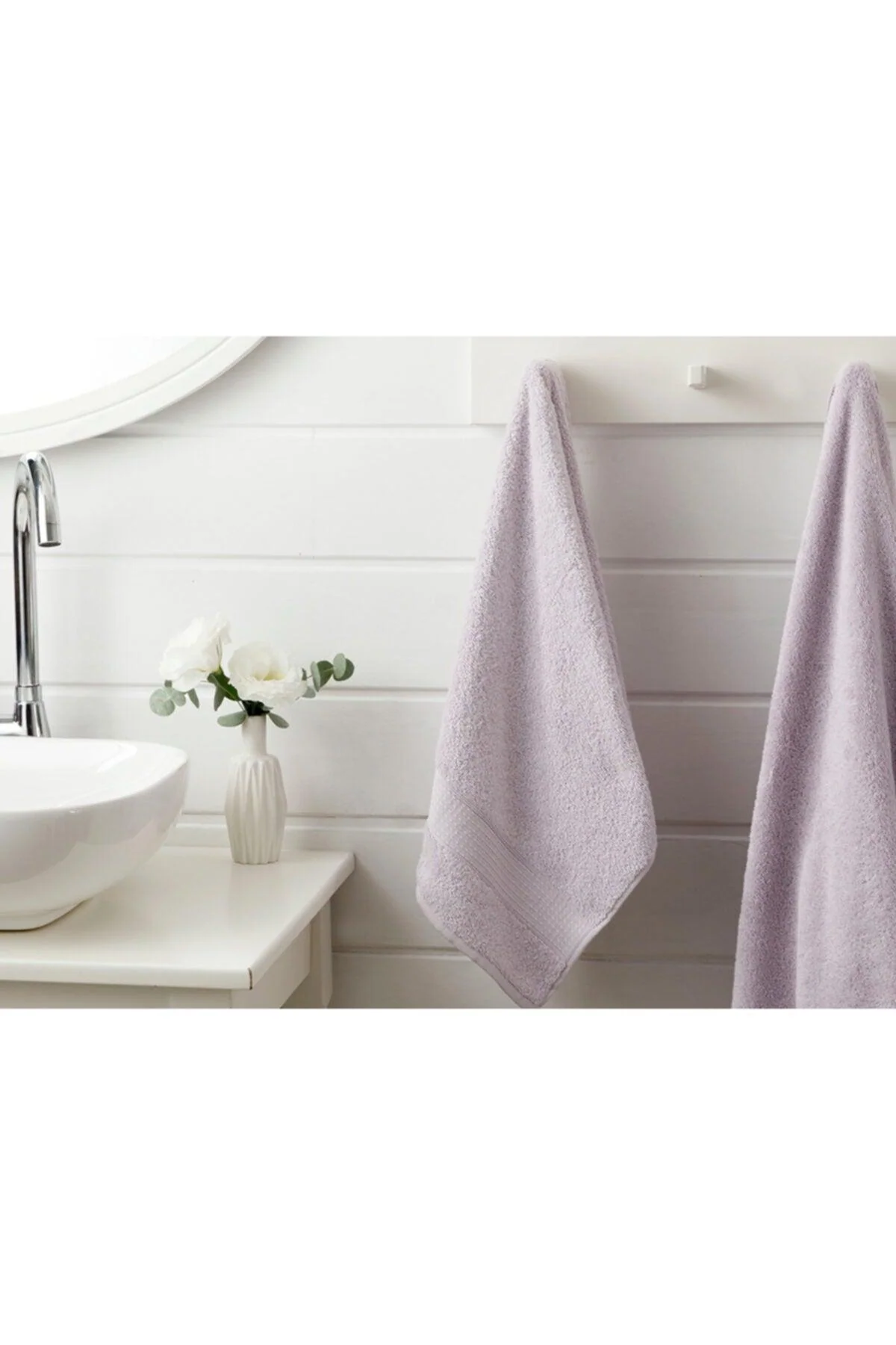 Lilac 100% Cotton Face Towel 50x90 cm