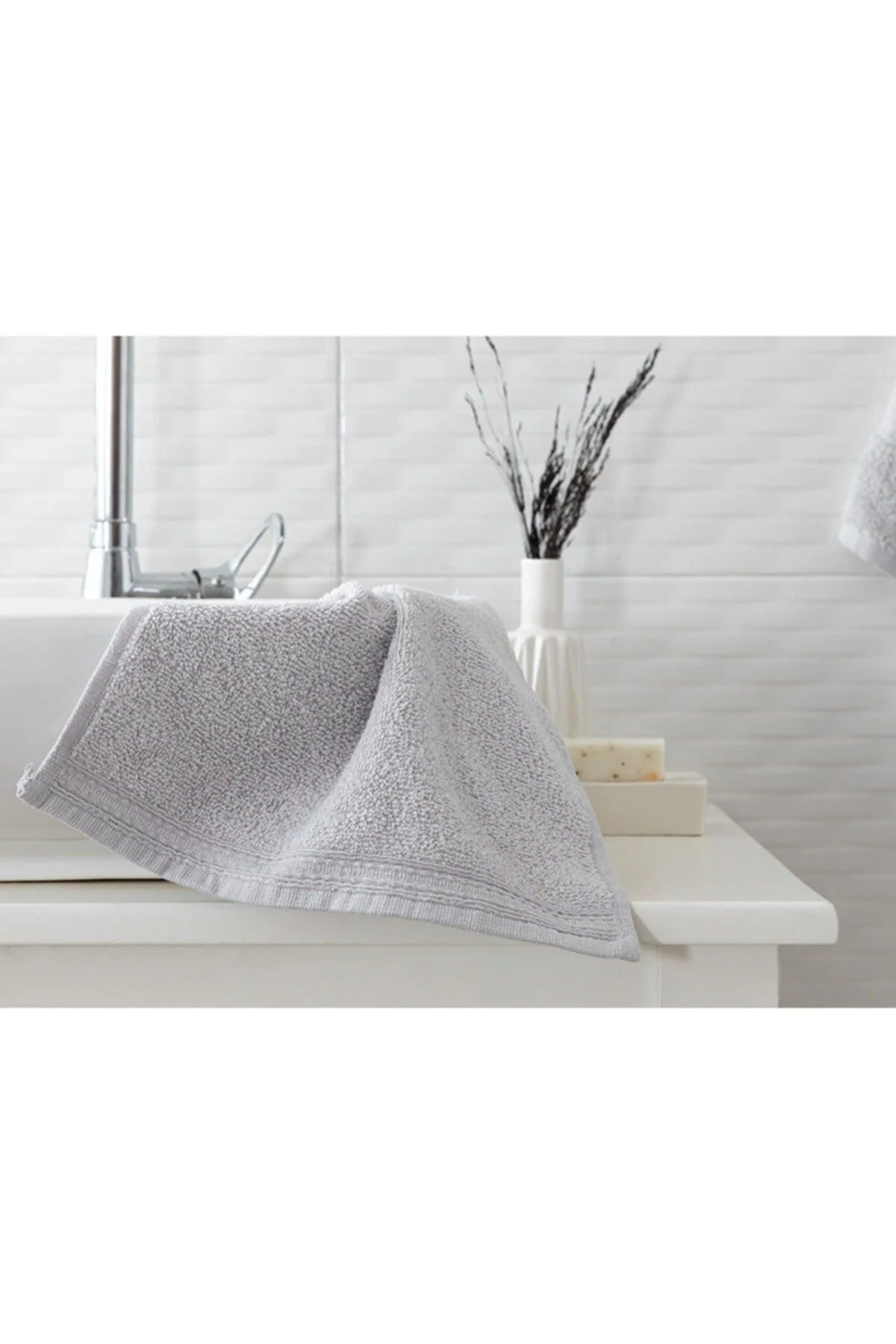 30x30 cm Gray 100% Cotton Hand Towel