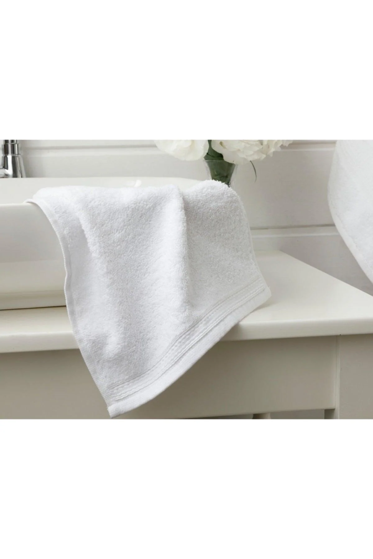 100% Cotton White Hand Towels 30x30 cm
