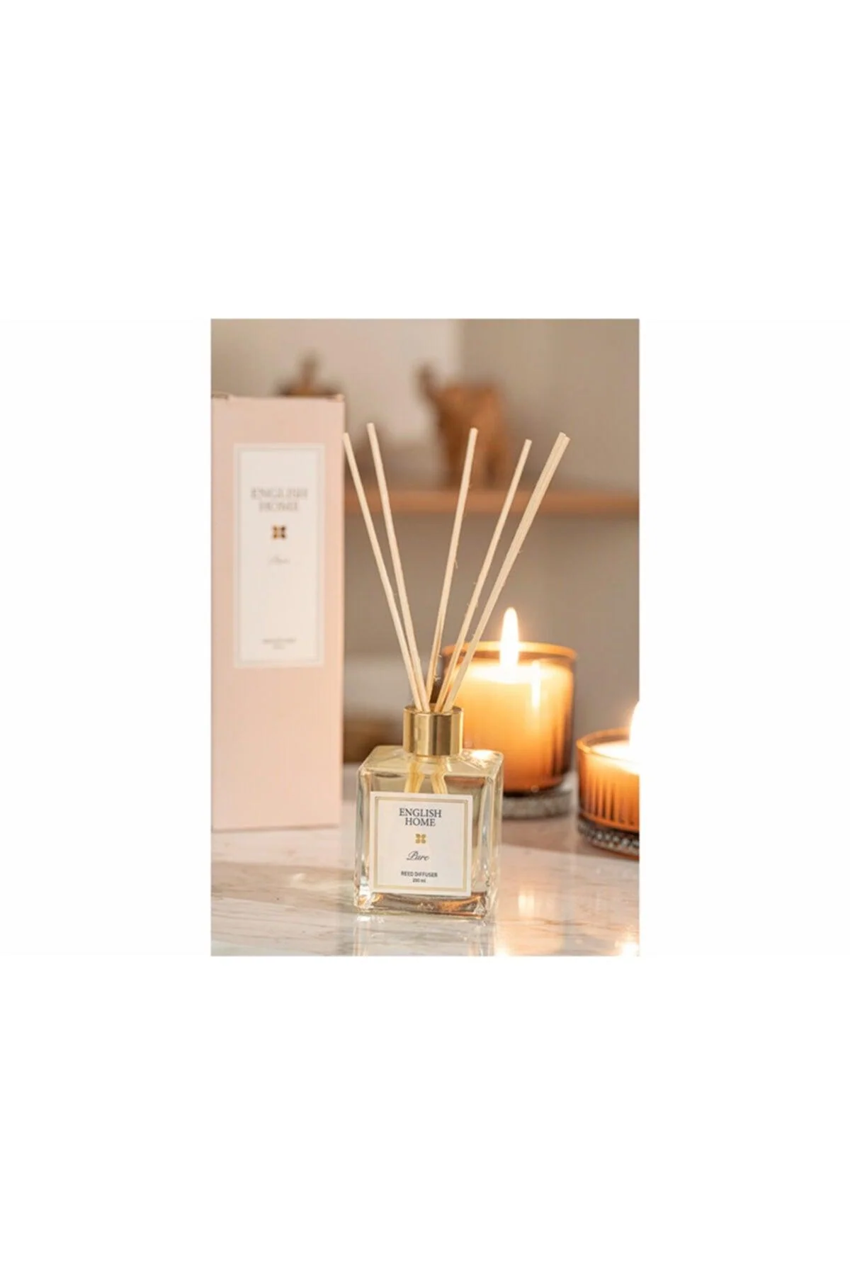 Light Pink Scented Stick Air Freshener, 200ml, Pure Fragrance
