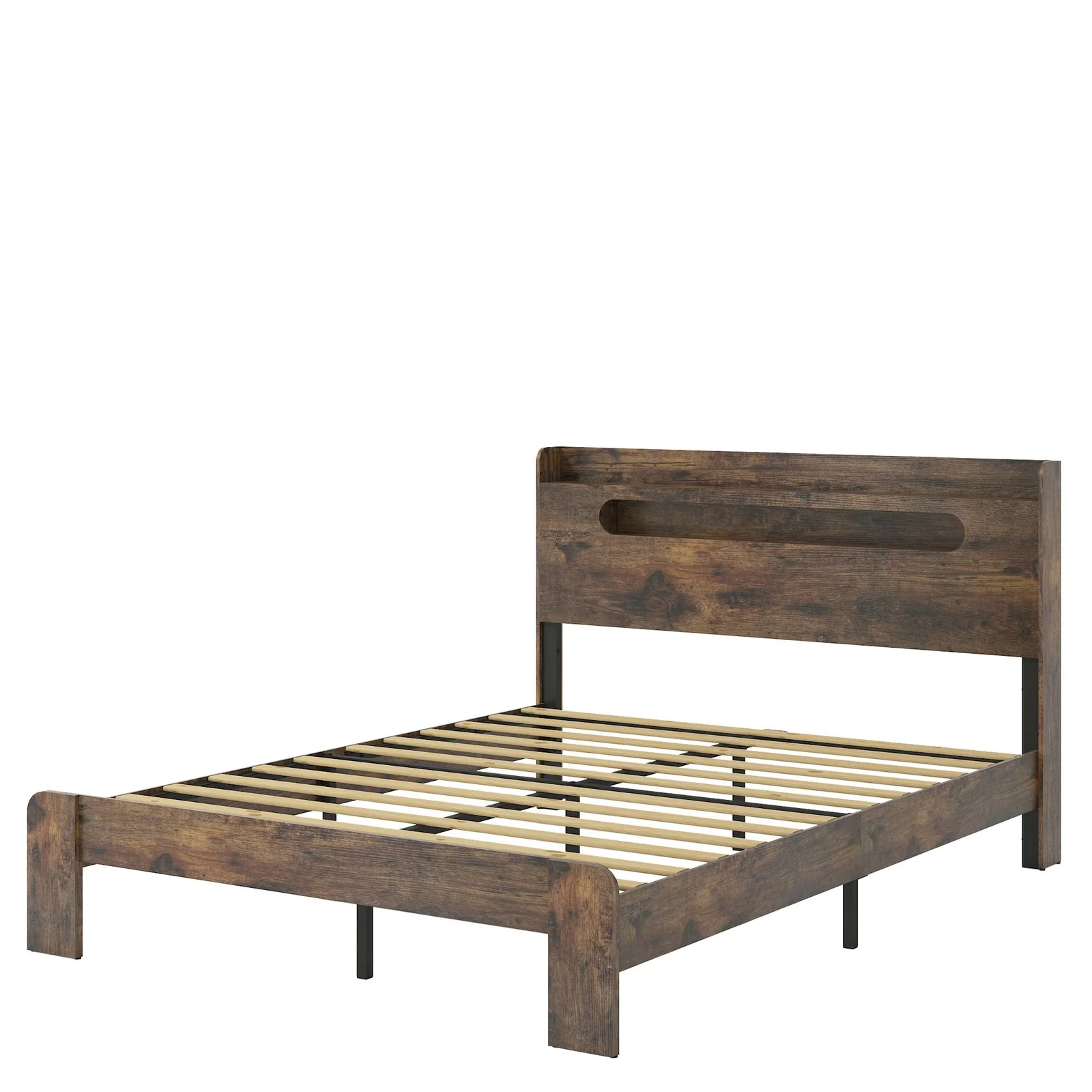 Queen Bed Frame w/ LED & Storage