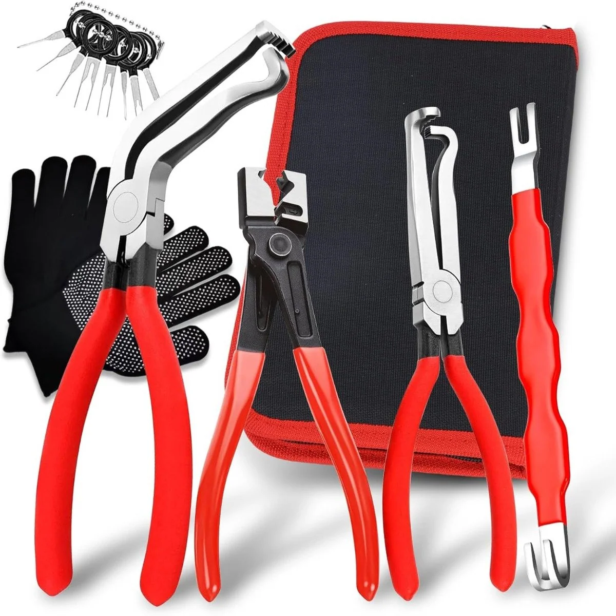 Quick-Release Electrical Connector Puller Set with Storage Box