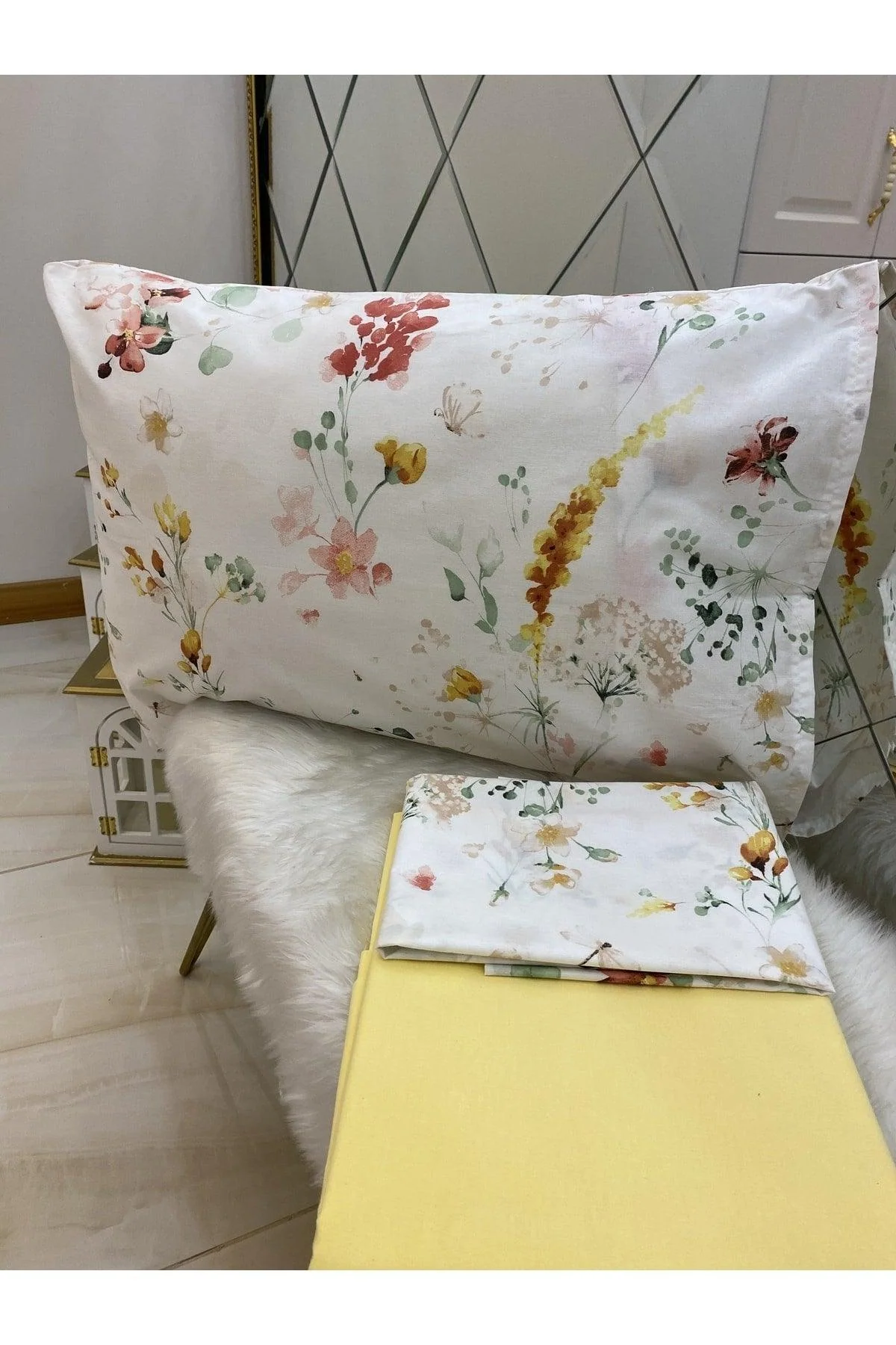 Double Cotton Bed Sheet and Pillowcase Set – Soft, Breathable