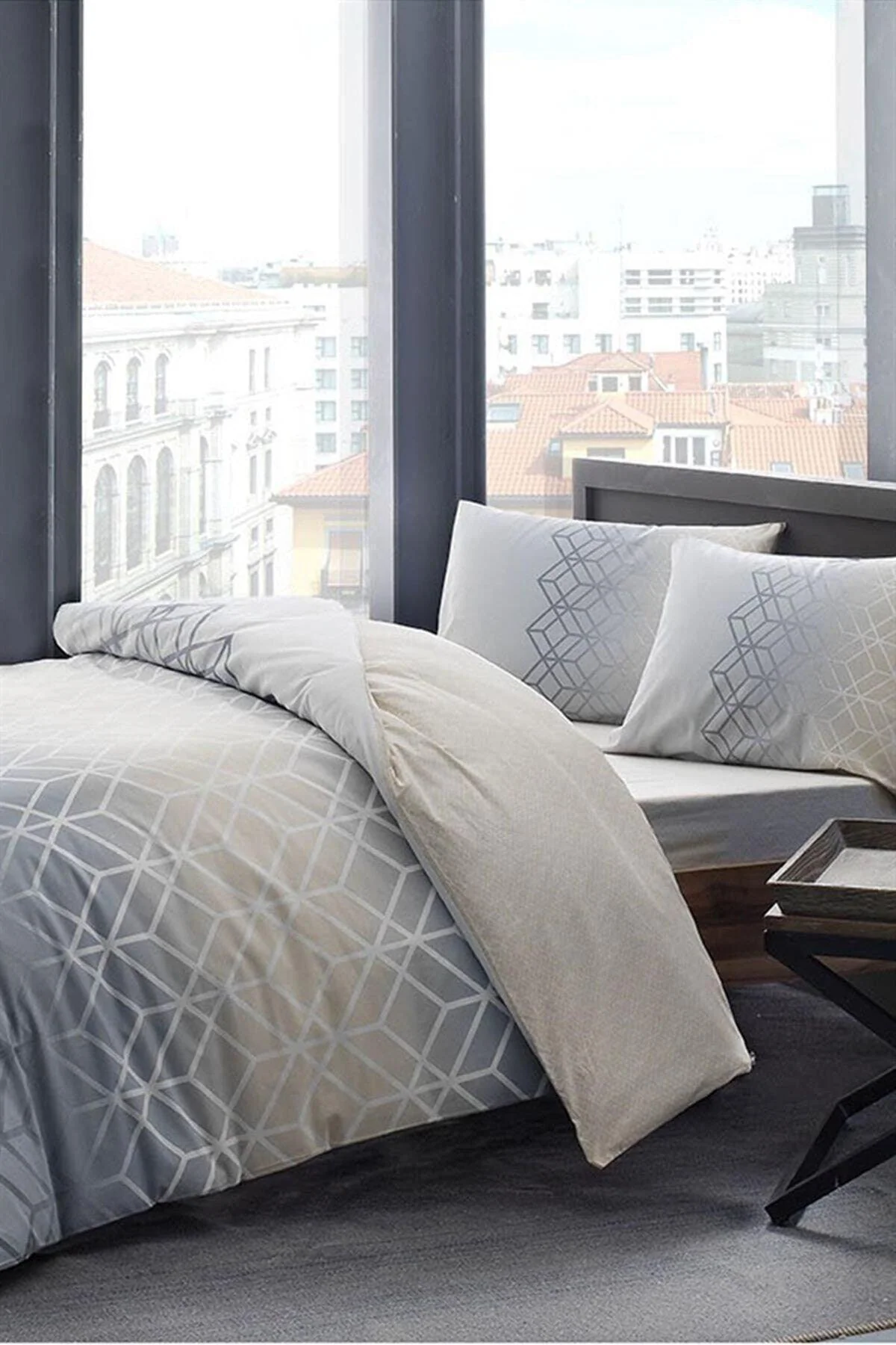 Gray Single Duvet Cover Set – Soft, Durable Bedding