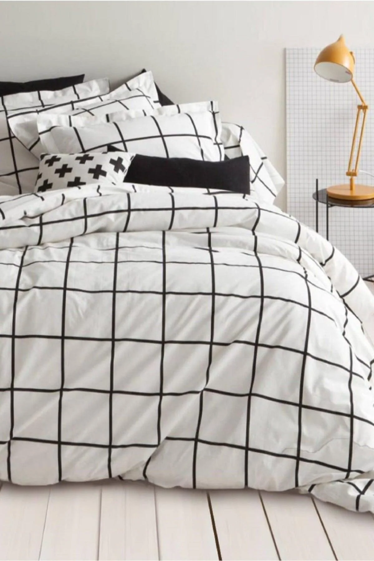 Modern square duvet cover set for double beds