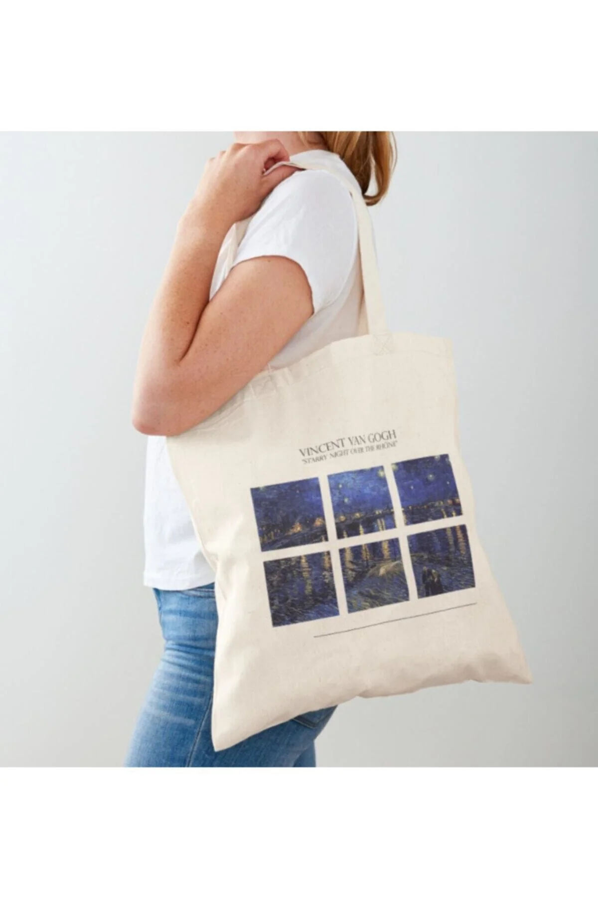 Eco-friendly unbleached cotton tote bag
