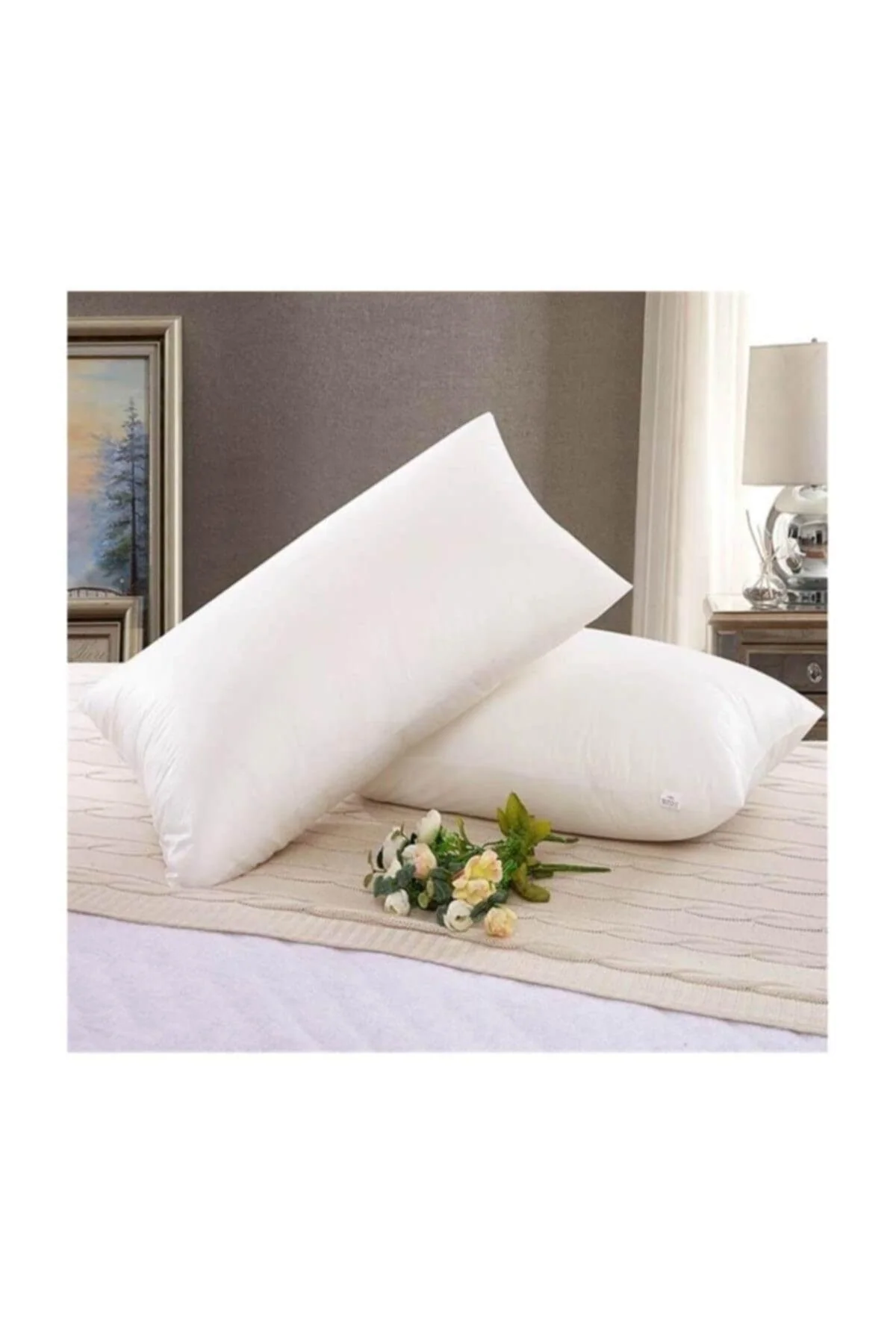Rectangle polyester pillow 30x50cm for beds and sofas
