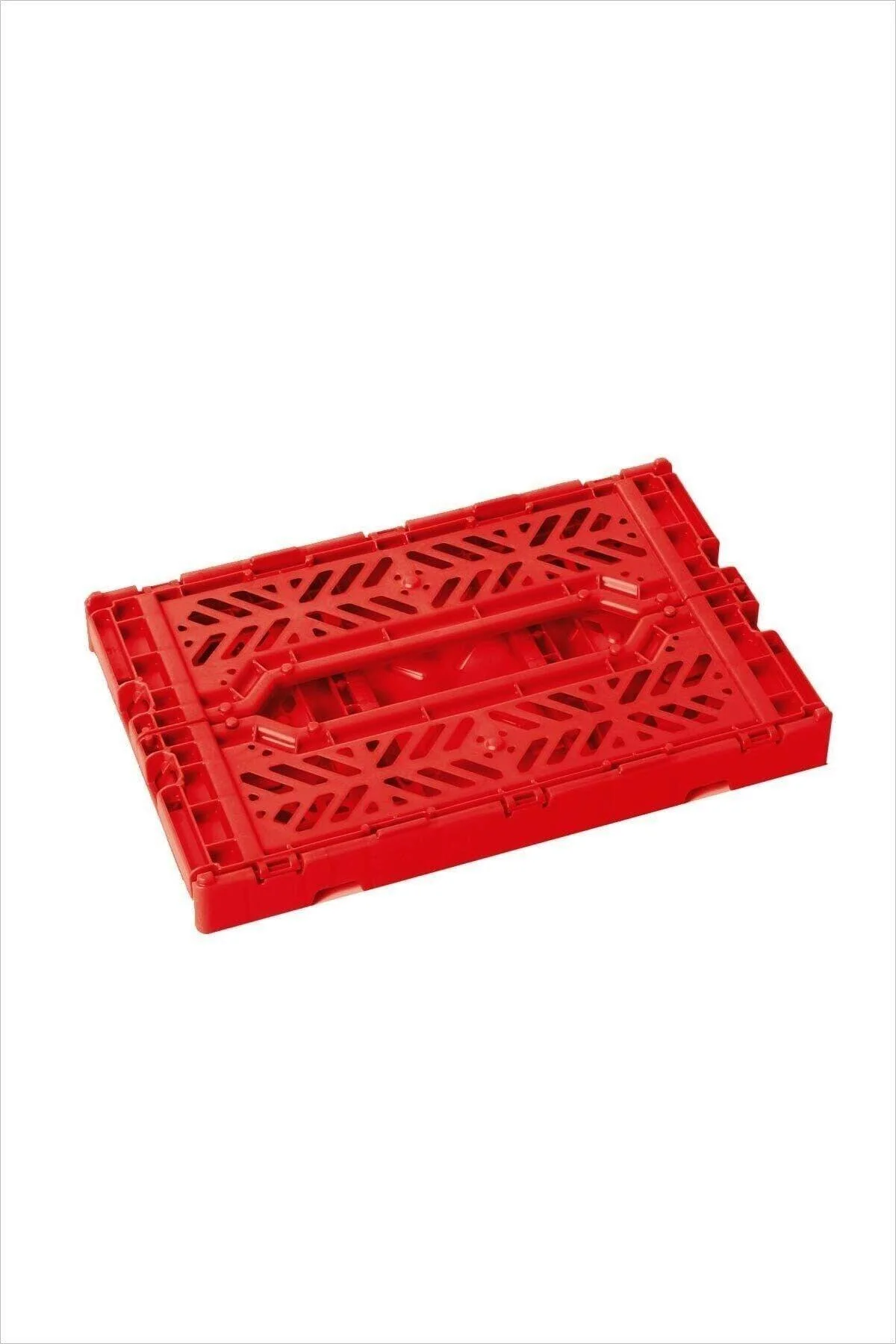 Red foldable storage box for children's toys and organization