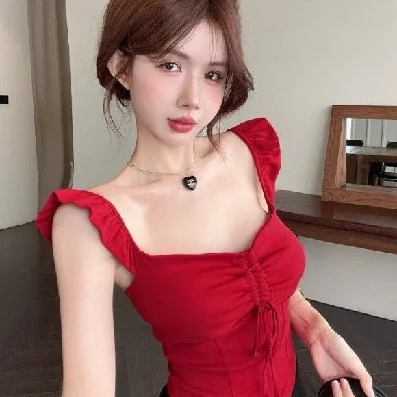 Red Camisole Top