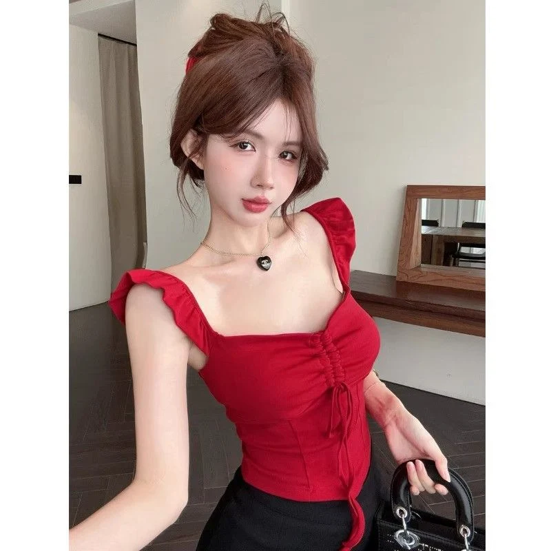 Red Camisole Top