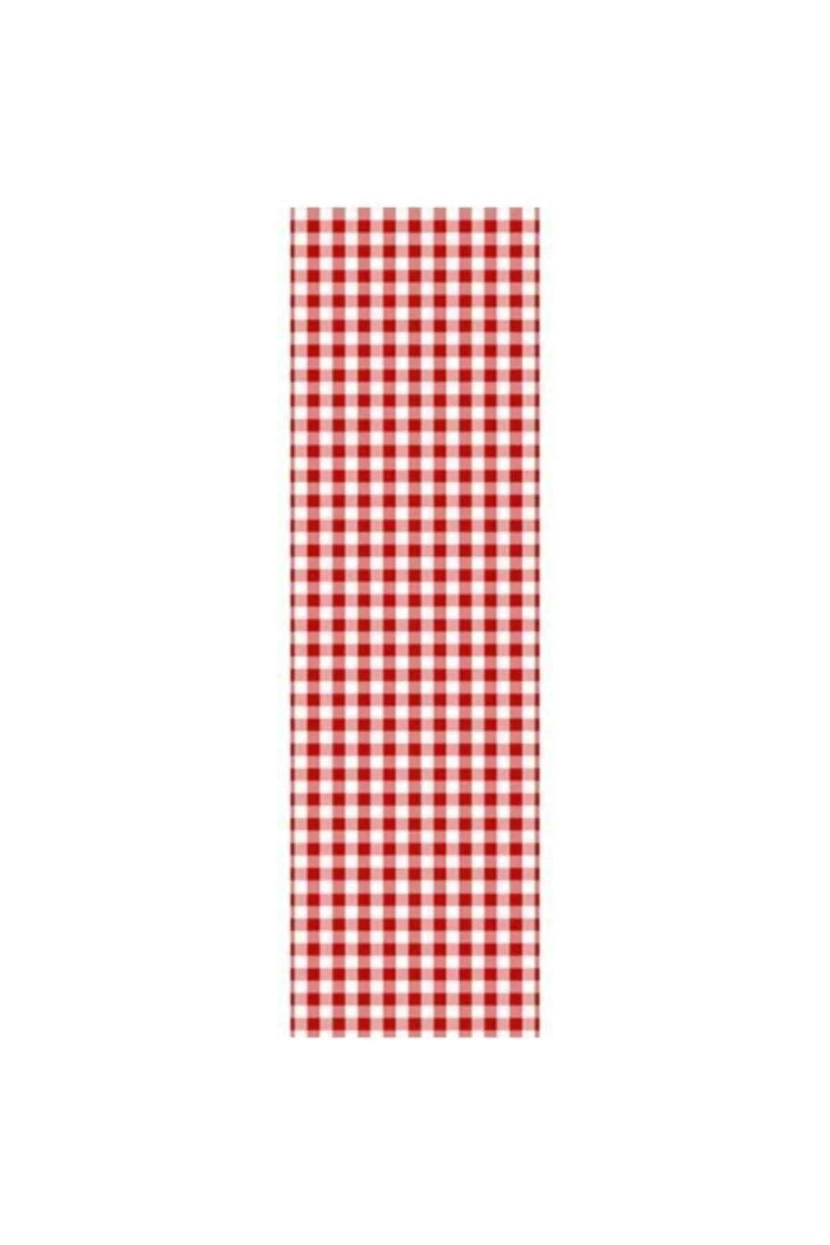 Red fleece velvet table runner with 3D digital print 40 x 140 cm
