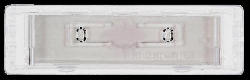 Transparent nameplate for mailbox slots, 22 x 75 mm