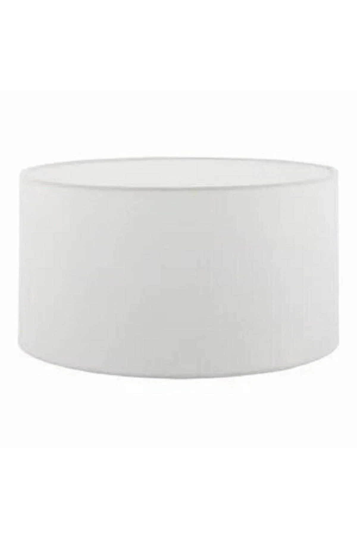 White fabric replacement lampshade cap for ceiling fixtures