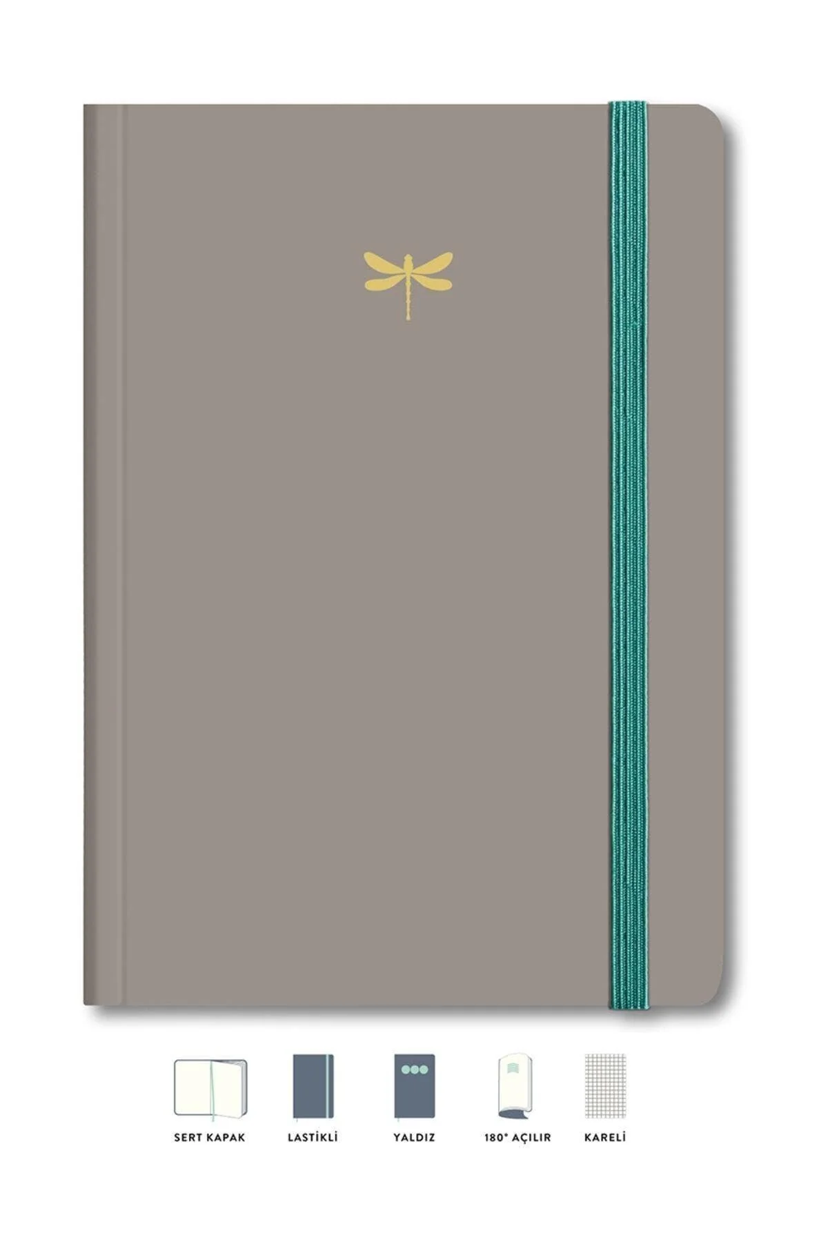 Hardcover lined notebook 17x24cm 192 pages