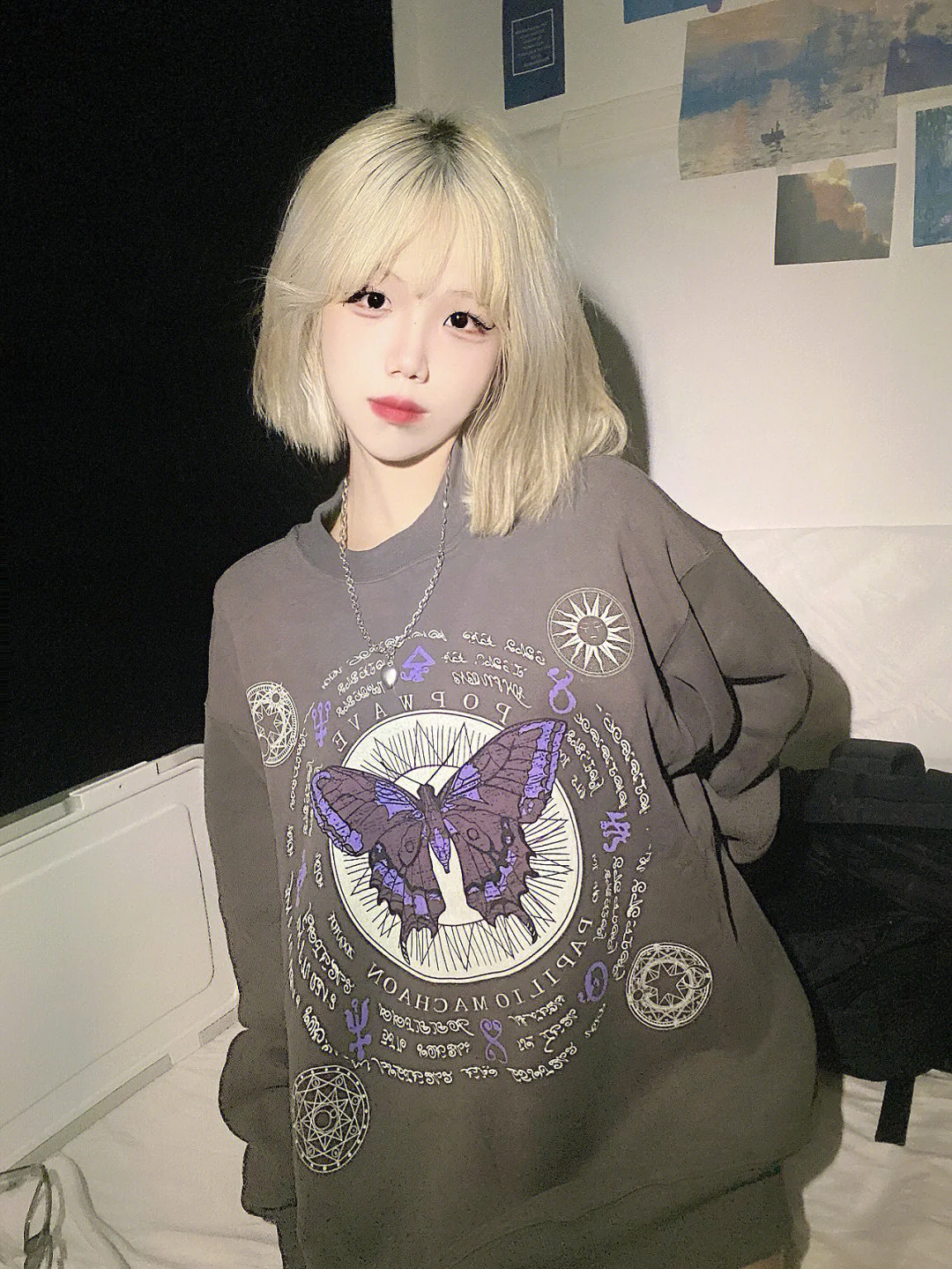 Retro Butterfly Knit Loose Pullover Sweater