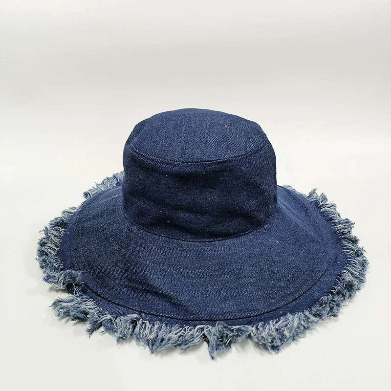 Retro Denim Sun Hat
