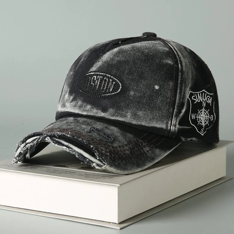 Retro Distressed Baseball Cap for Men