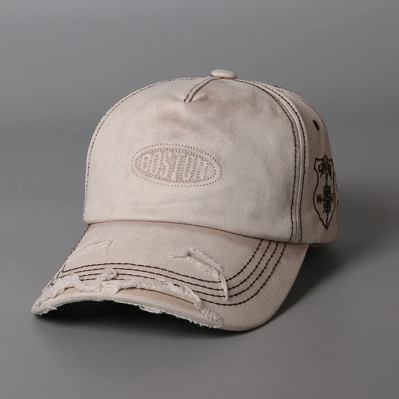 Retro Distressed Baseball Cap for Men