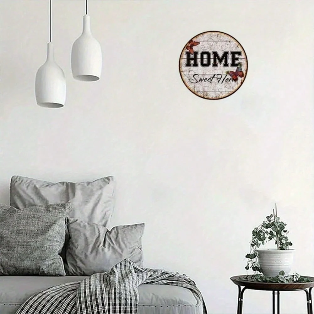 Retro Metal Sign Decor