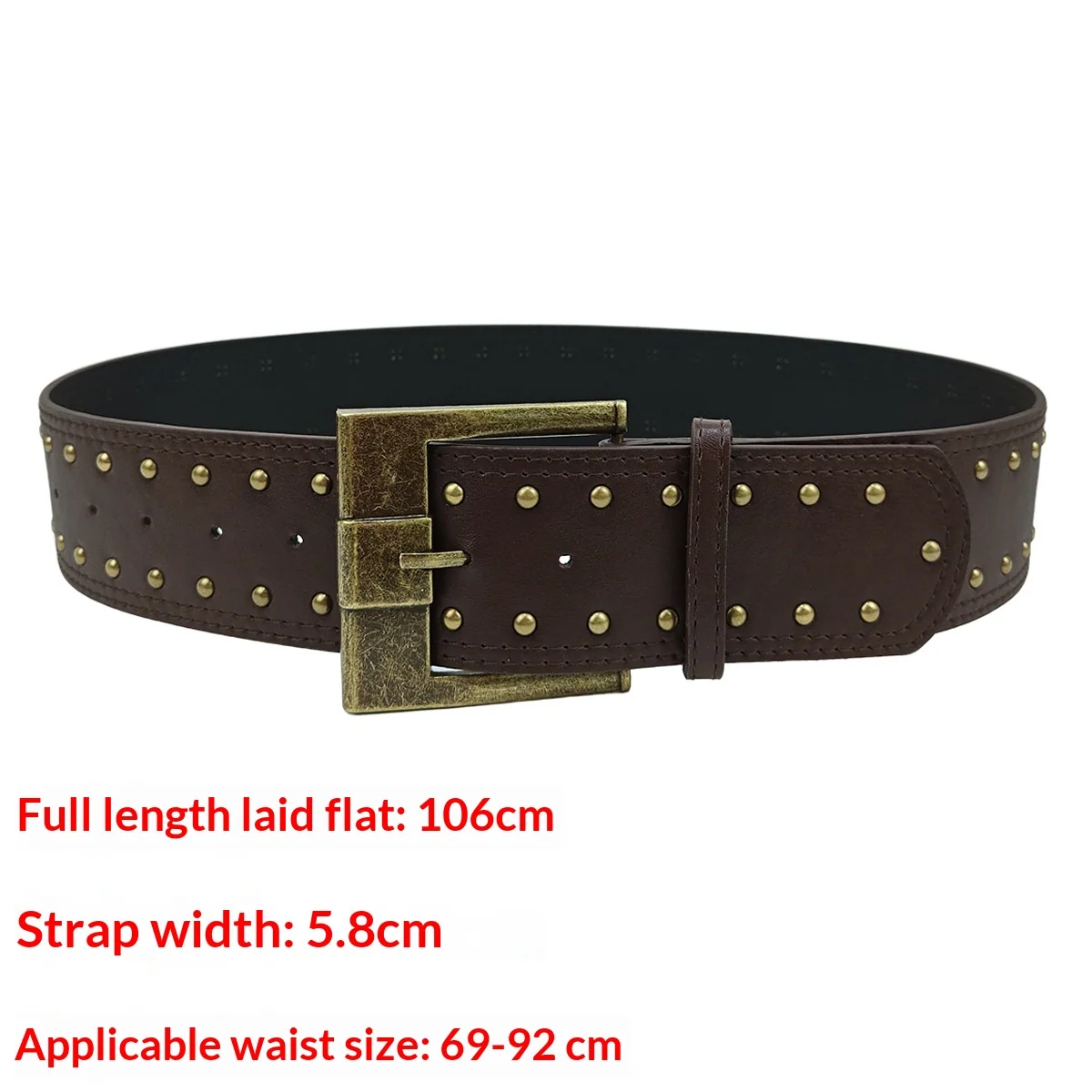 Retro Punk Leather Belt