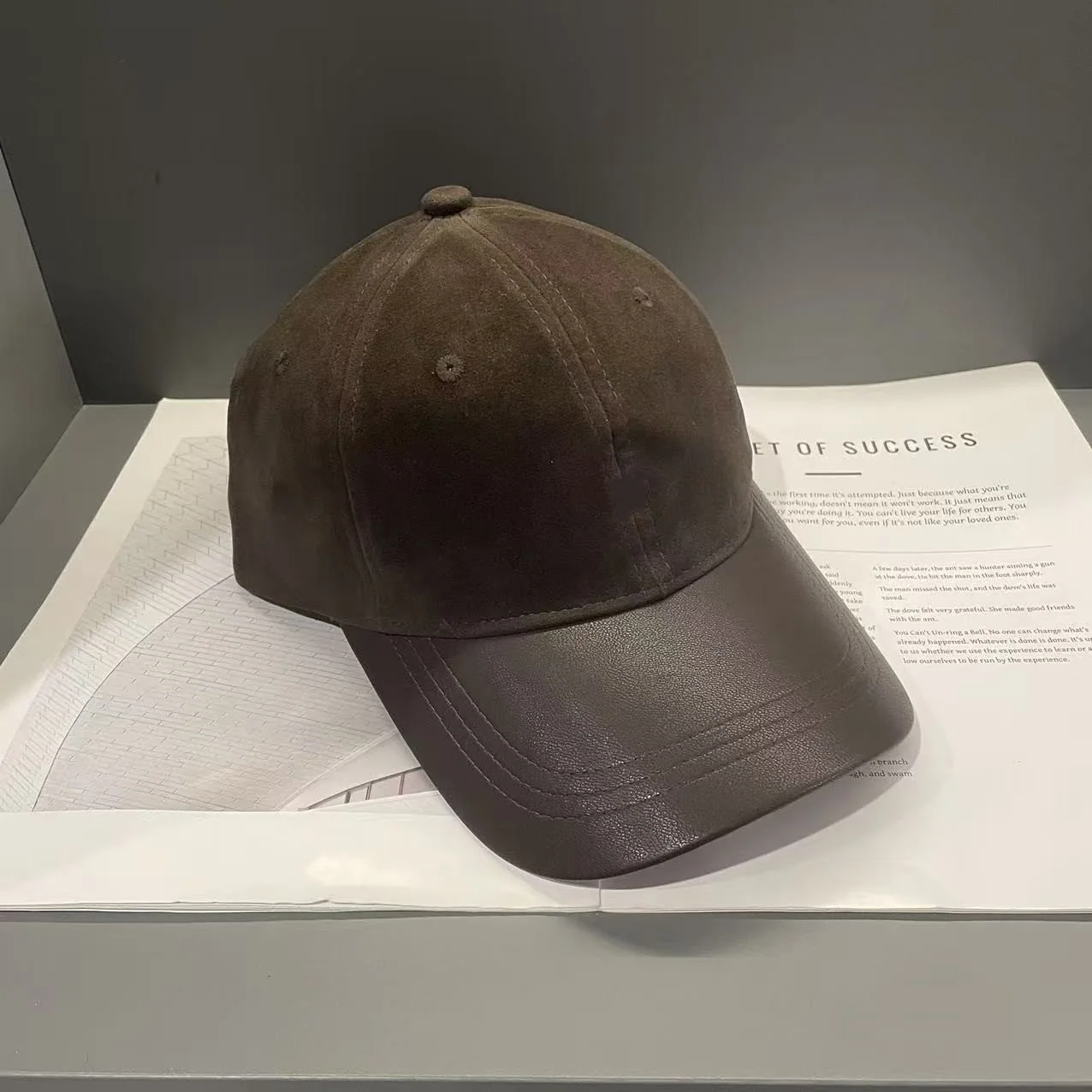 Retro Suede Baseball Cap