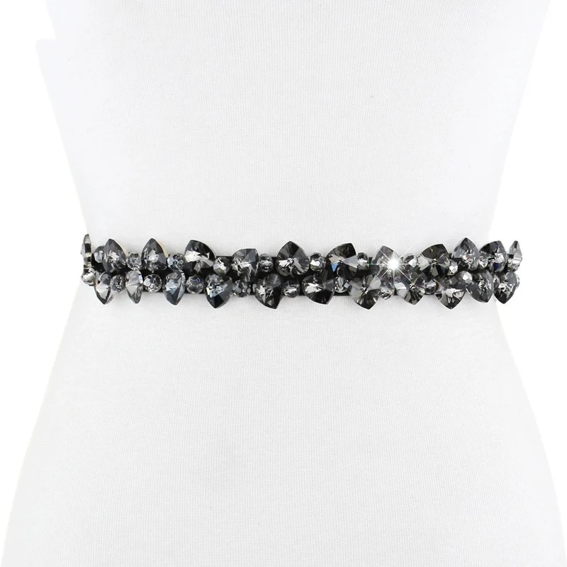 Rhinestone Elastic Waist Belt