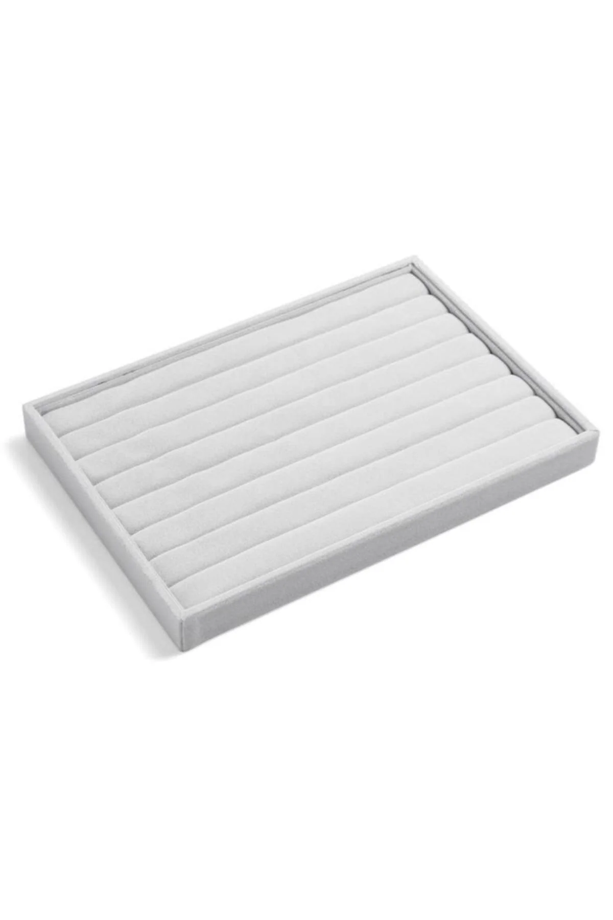 Suede ring plate roll for jewelry storage