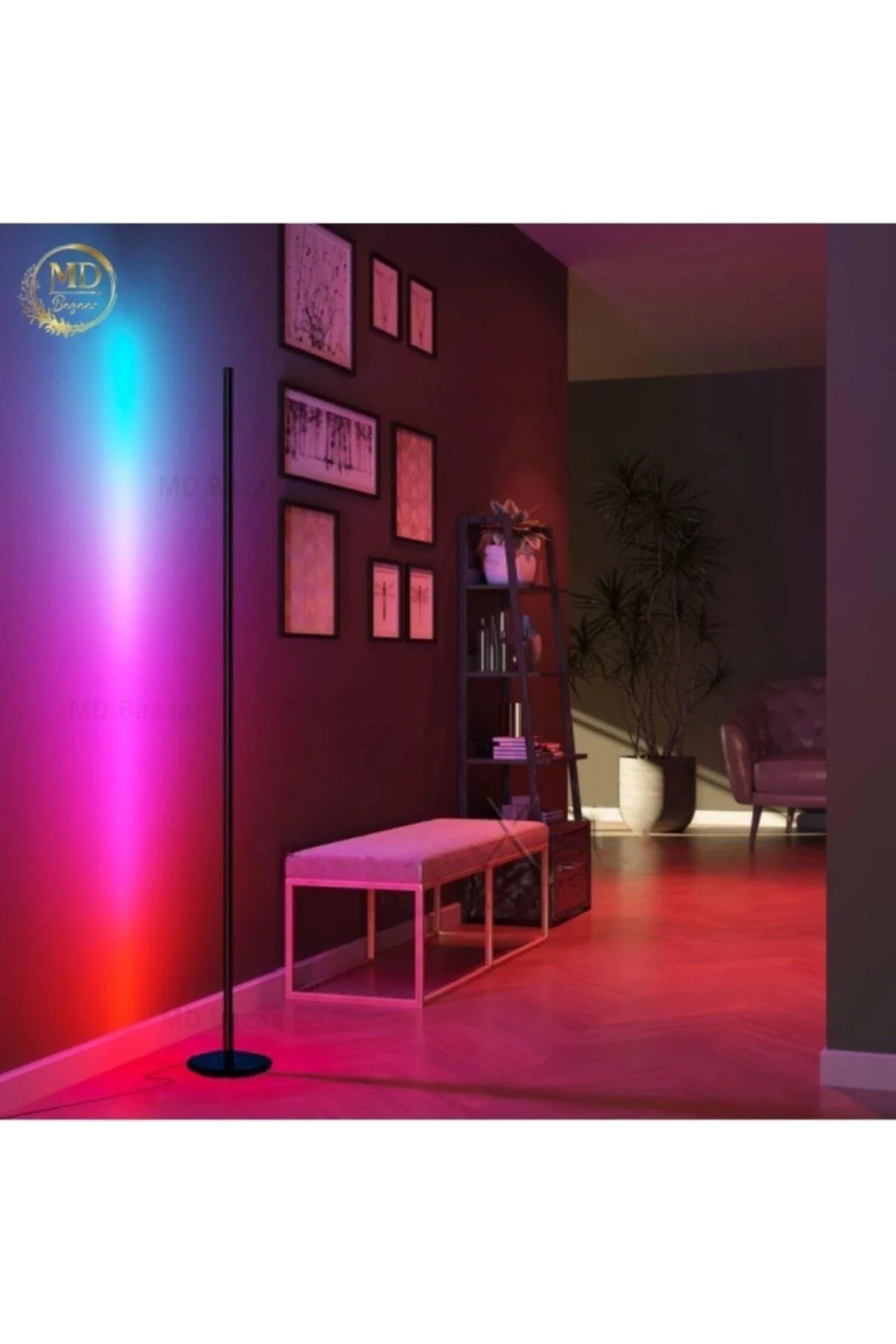 Full Color LED Room Lighting System with 256 Modes and Adjustable Brightness