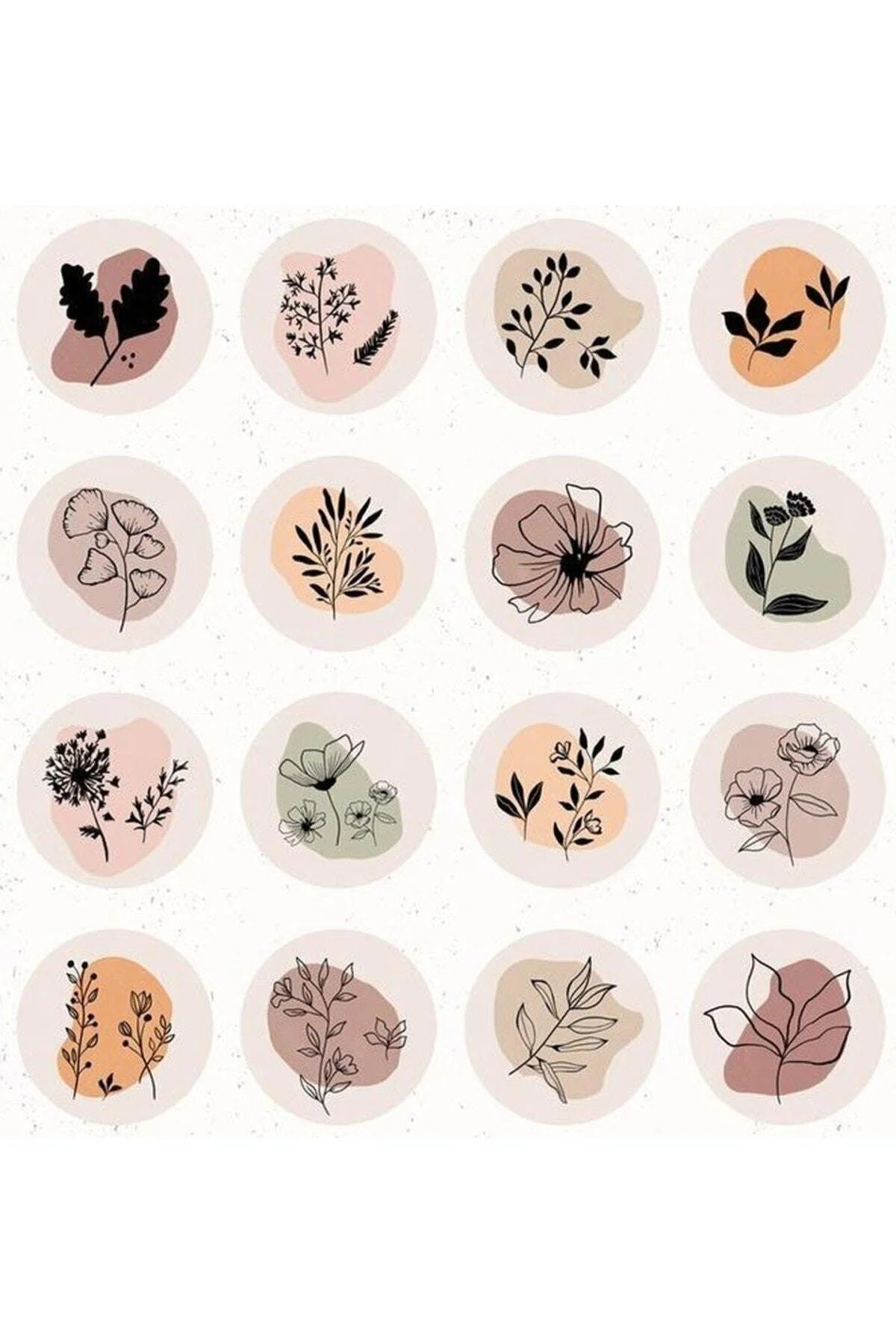Customizable round sticker labels