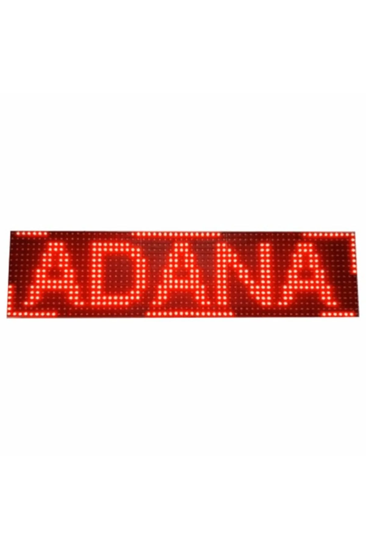 16×64 cm Red LED Route Sign – Vehicle Power Compatible