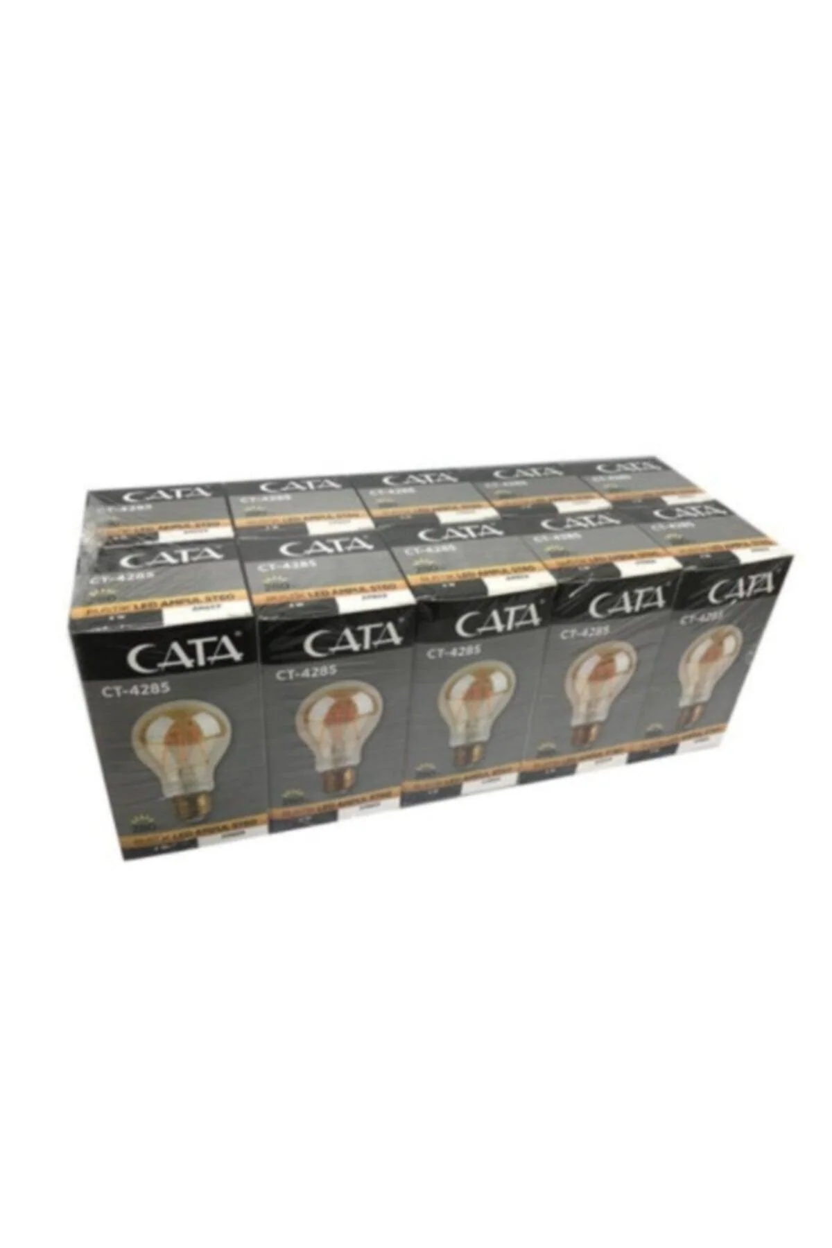 Amber LED light bulbs set of 10 warm glow vintage-style Edison bulbs