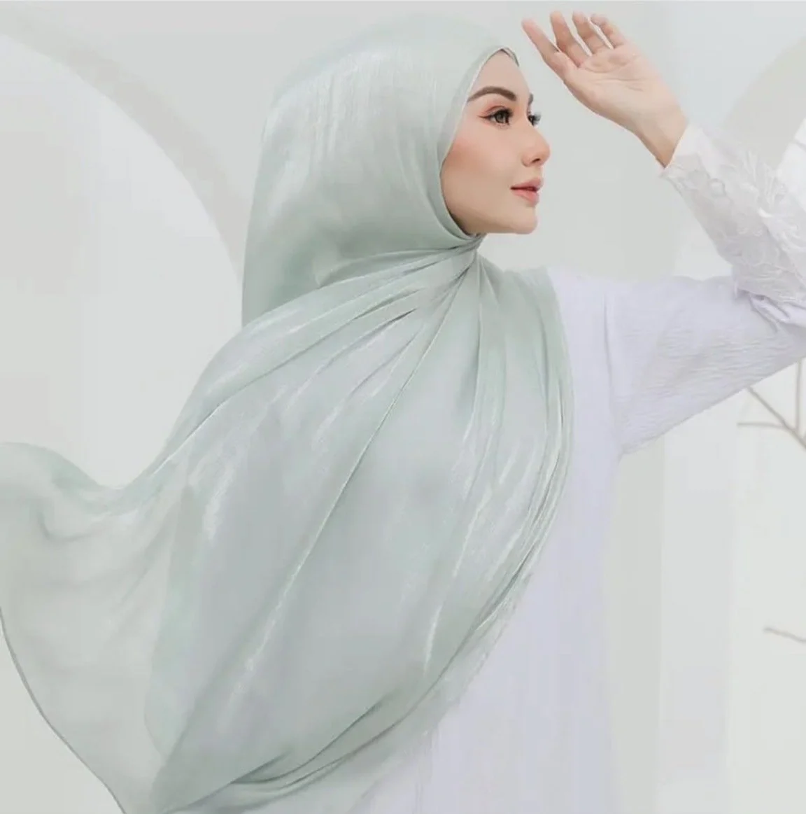 Satin Scarf Sunshade