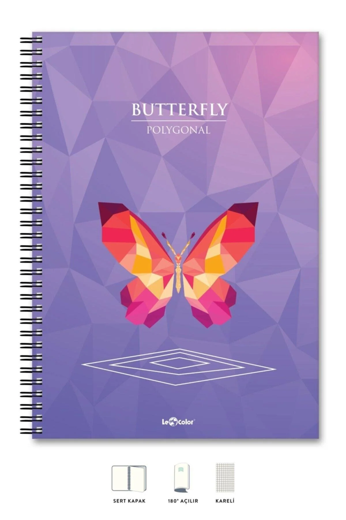 A5 Spiral Notebook with Flexible Cover and 200 Pages