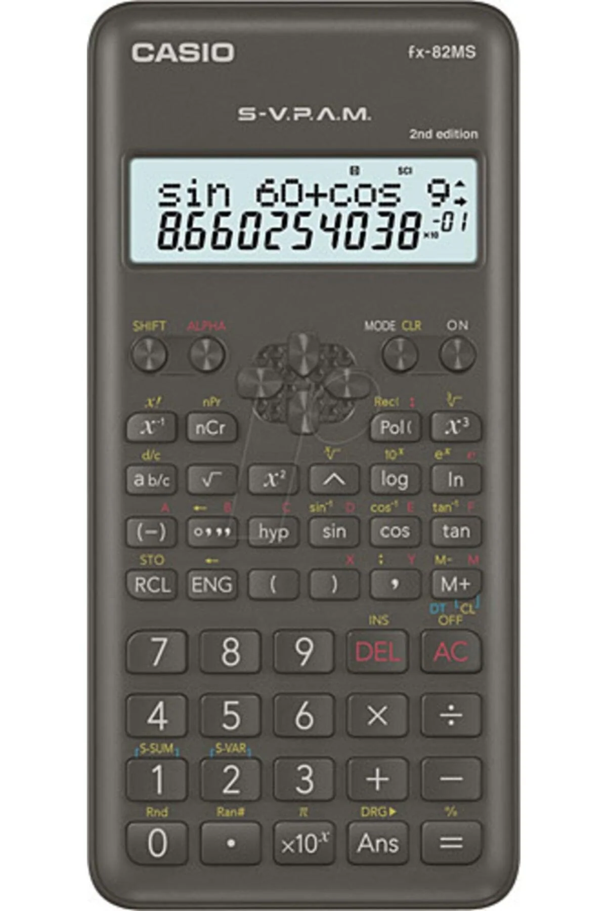 Scientific calculator with natural display and advanced functions