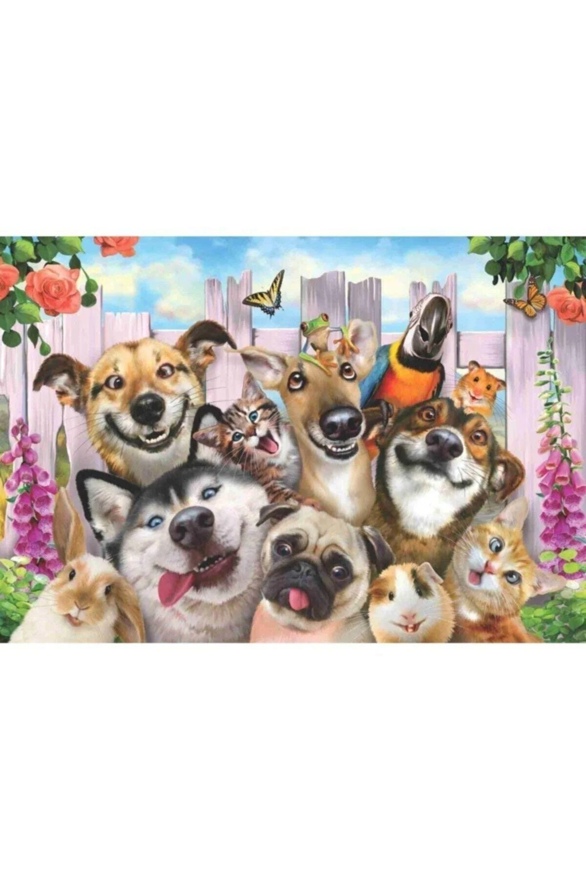 500-piece friendship themed jigsaw puzzle with vibrant colors