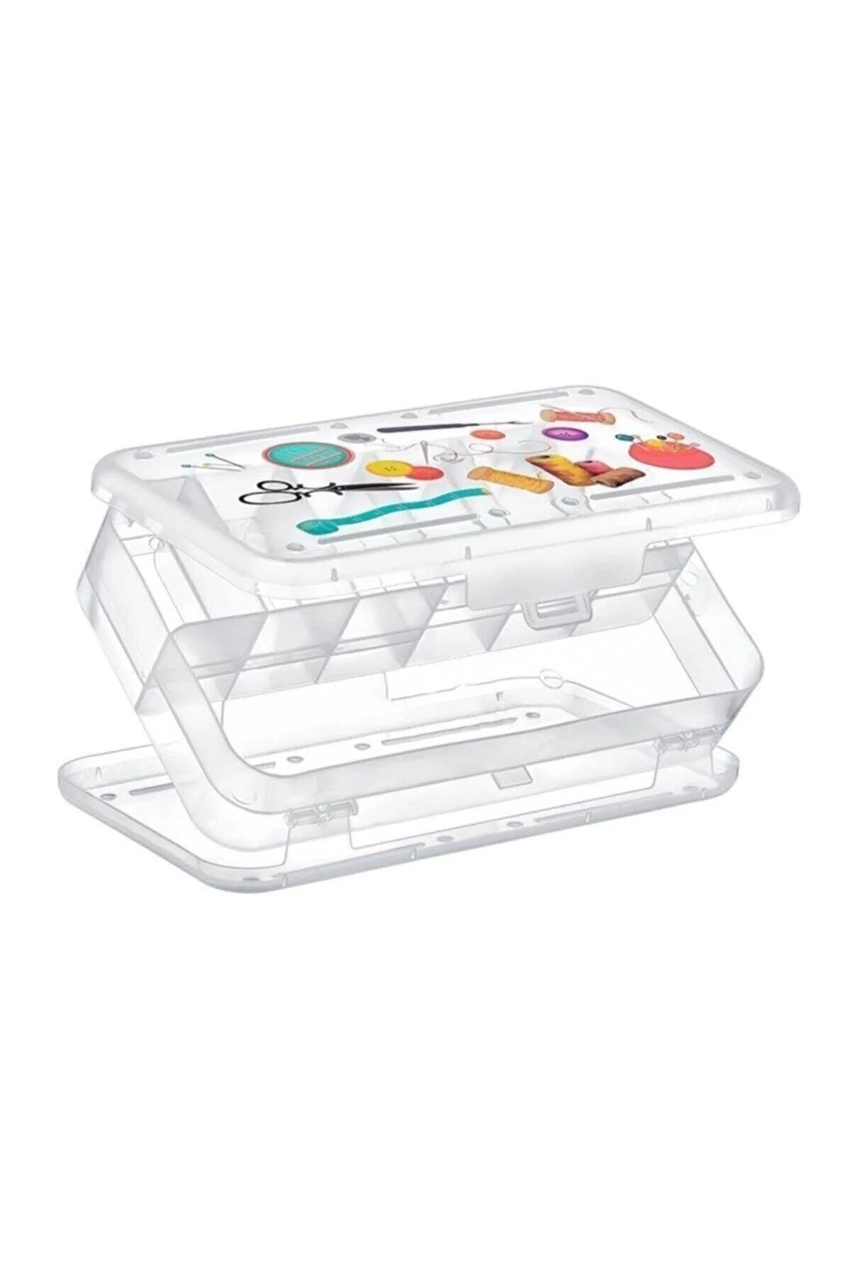 Multi-compartment sewing and embroidery needle and thread organizer