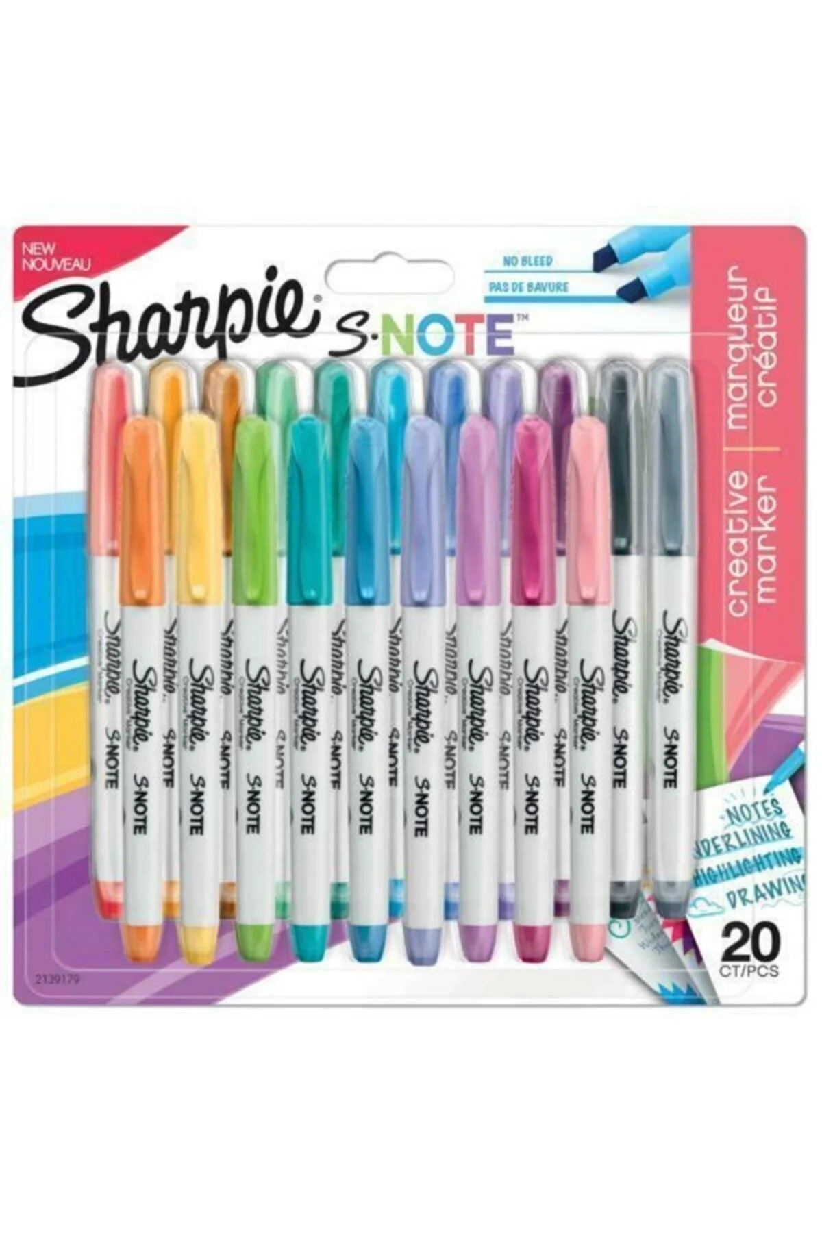 Creative Marker with Cut Tip – 20 Pack